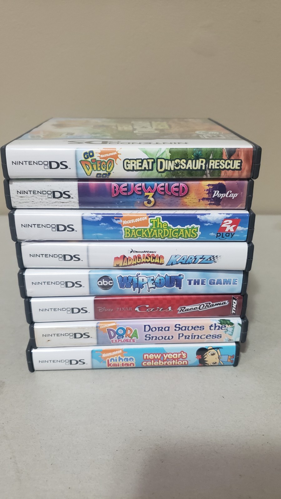 Nintendo DS Lite Metallic Rose Pink With Box and 20 games