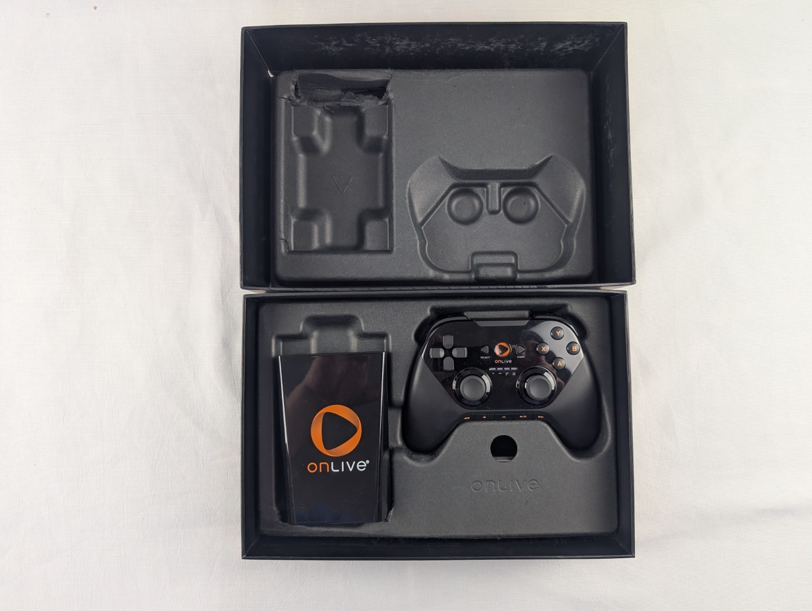 OnLive Game System MicroConsole Complete Boxed Set Controller Cables Manuals