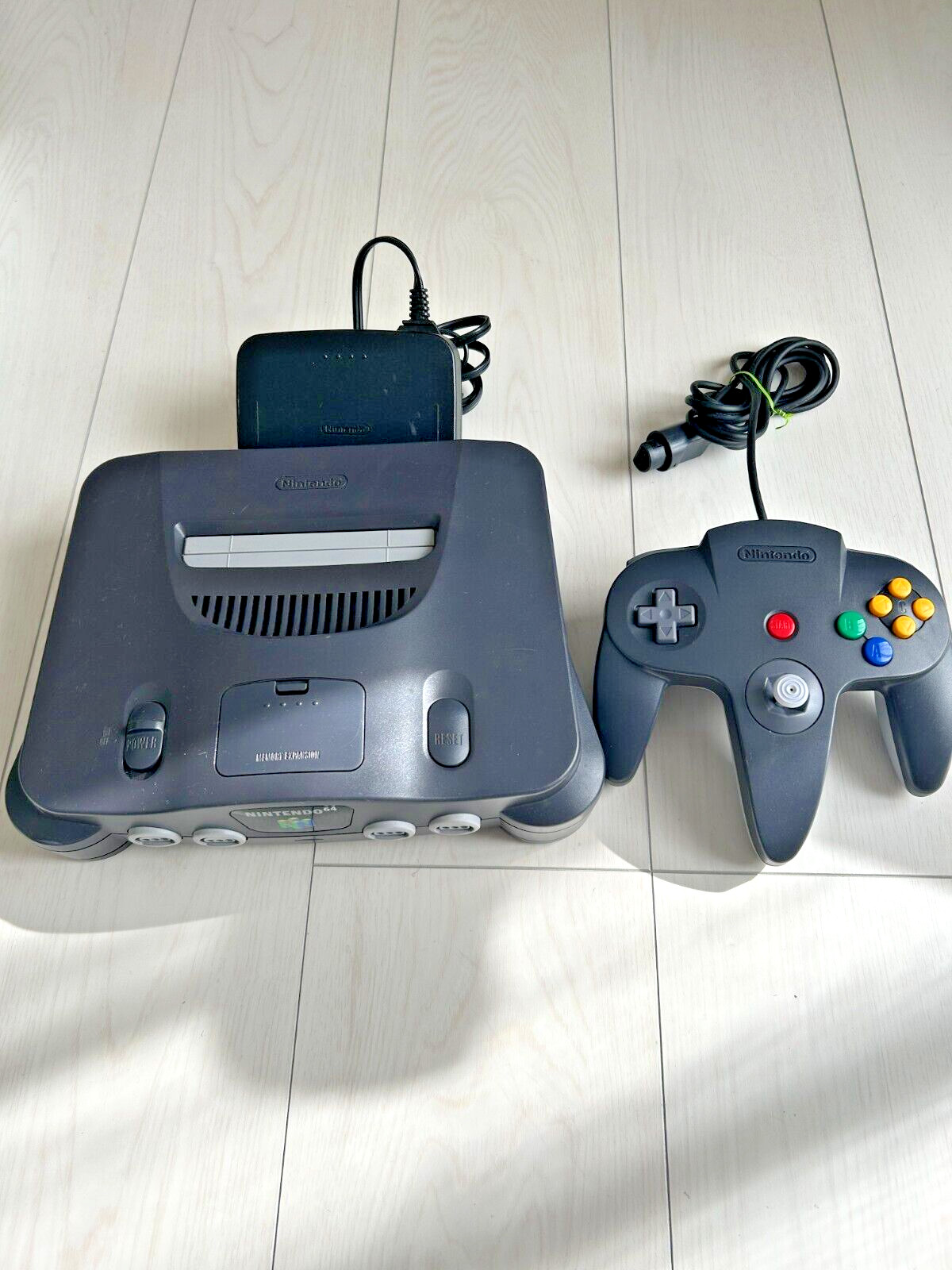Nintendo 64 Console NUS-001（JPN) Controller (Gray) Tested System