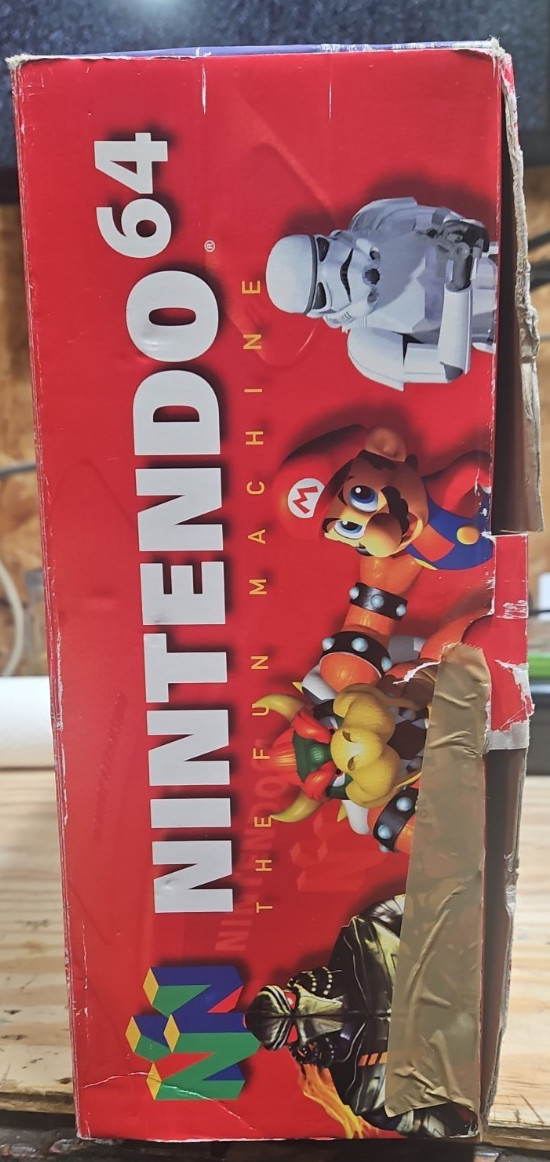 Nintendo 64 Console With Box N64 Controller Styrofoam
