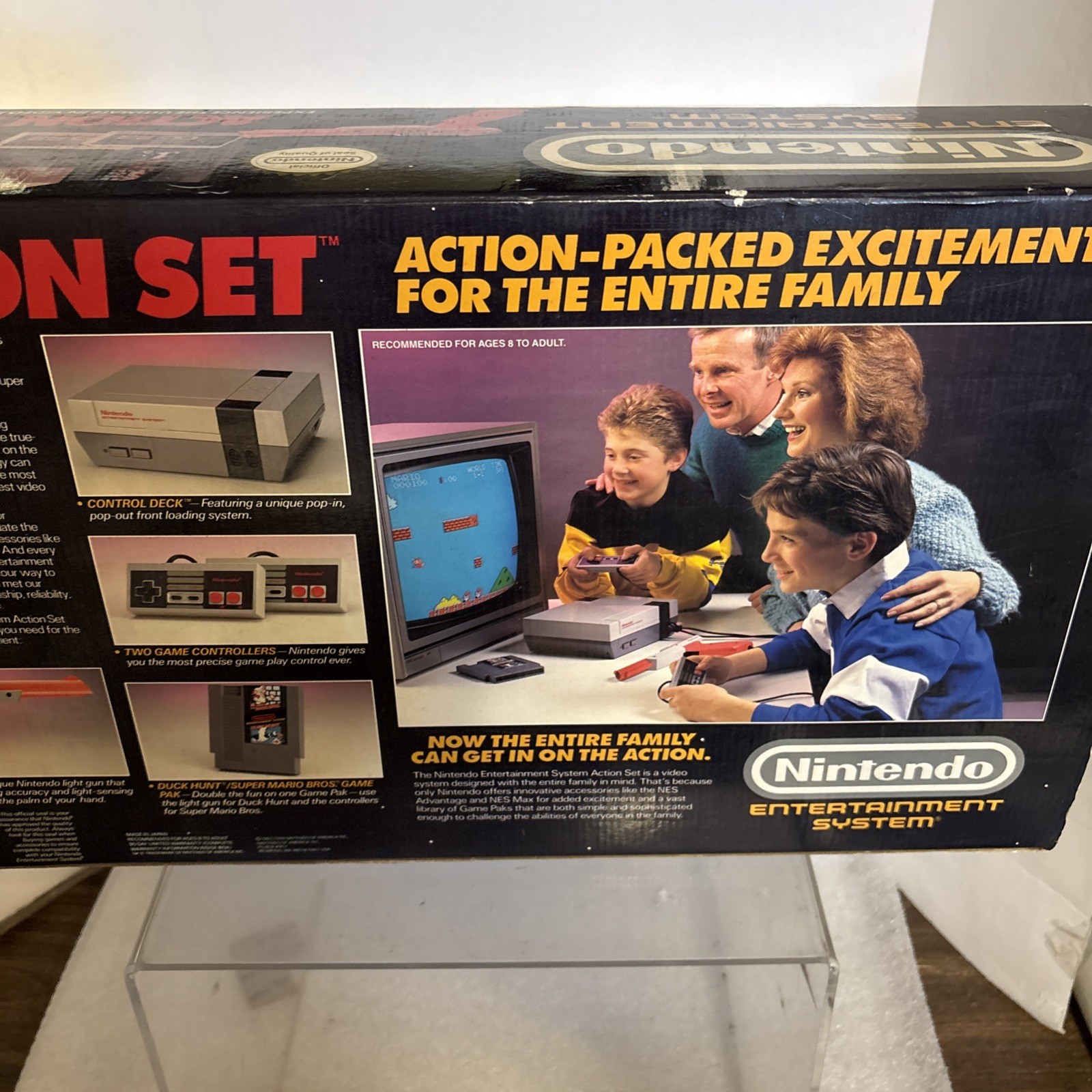 Nintendo NES Action Set System Console – Complete – Tested – Authentic + Games