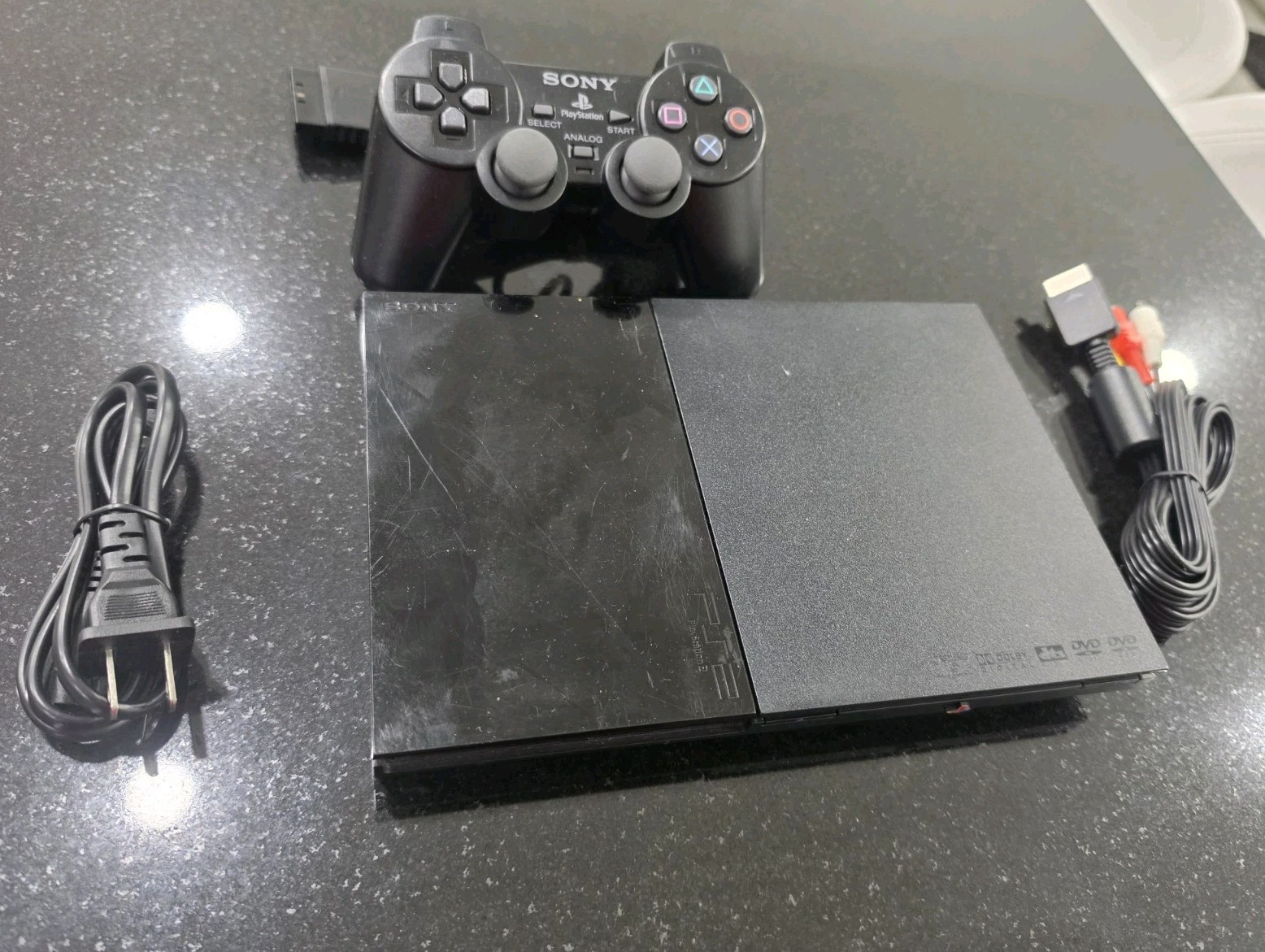 Sony PlayStation 2 PS2 Slim Console Complete. Tested Working
