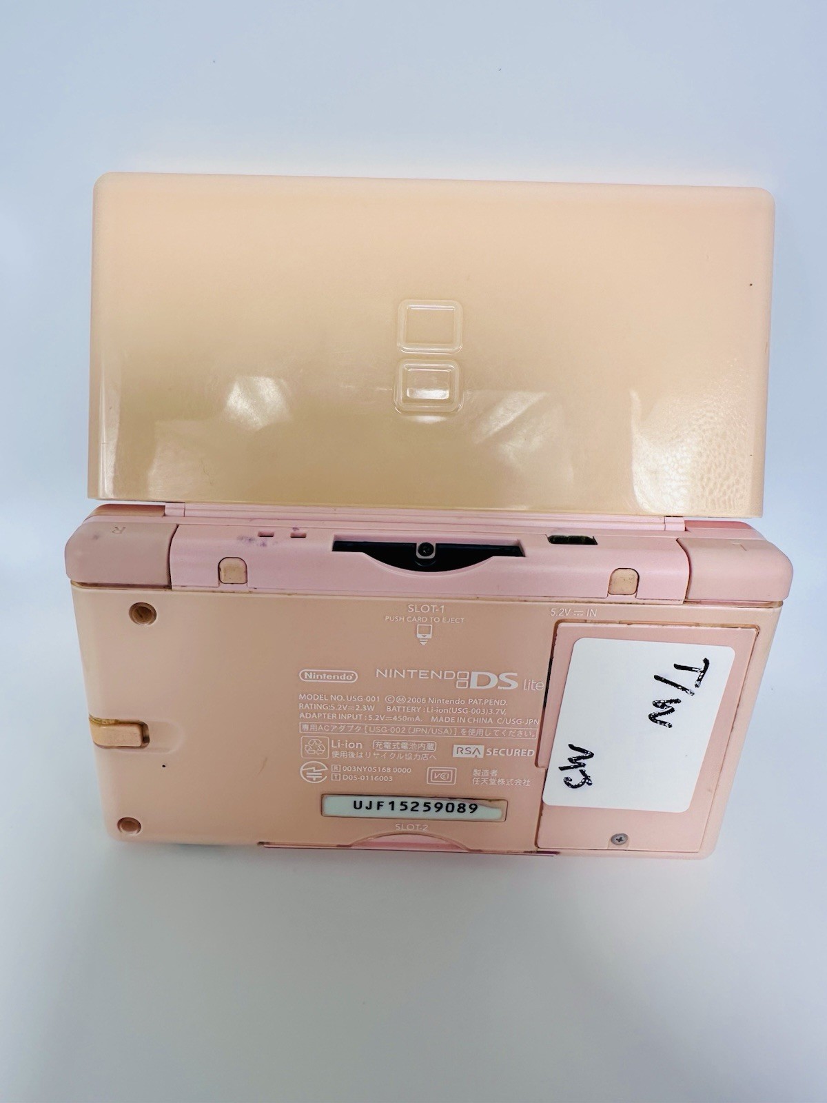 Nintendo DS Lite Pink Handheld Console Touchscreen Dual Screen with Stylus