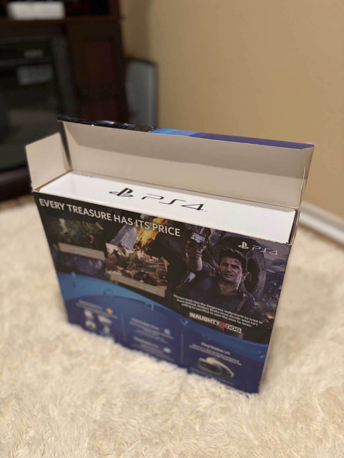 Sony PlayStation 4 Slim 500GB Jet Black Console Uncharted 4 Bundle Wi-Fi-FIFA 15
