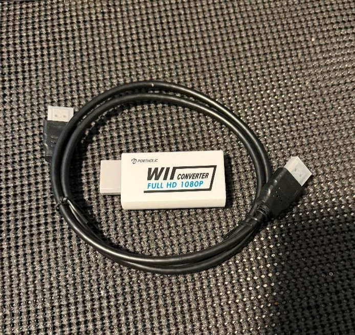 Nintendo Wii RVL-001 console plus accessories Wii converter to hdmi LOOK!