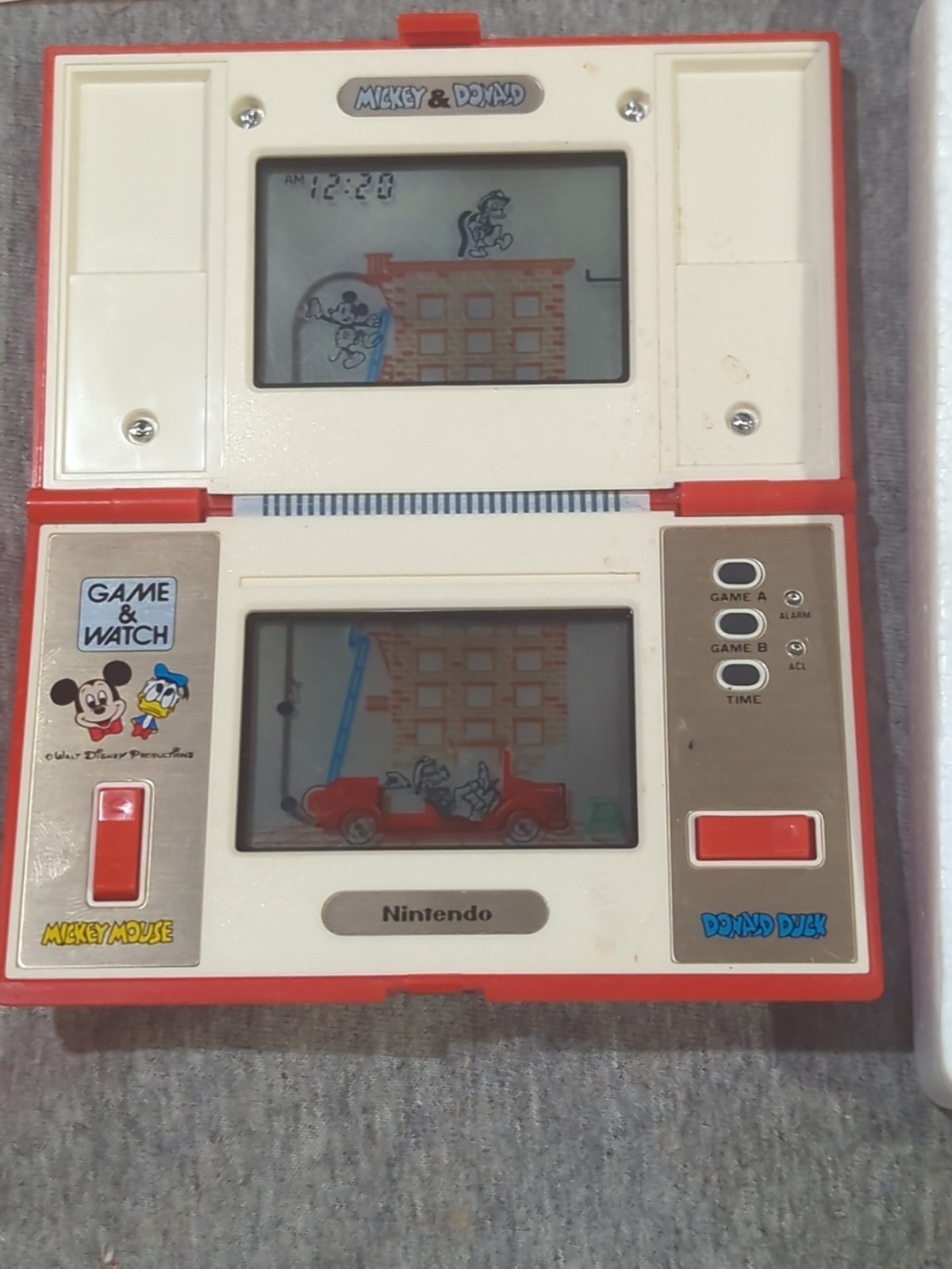 Nintendo Game & Watch MICKEY & DONALD DM-53 Multi Screen 1982 Box And Directions
