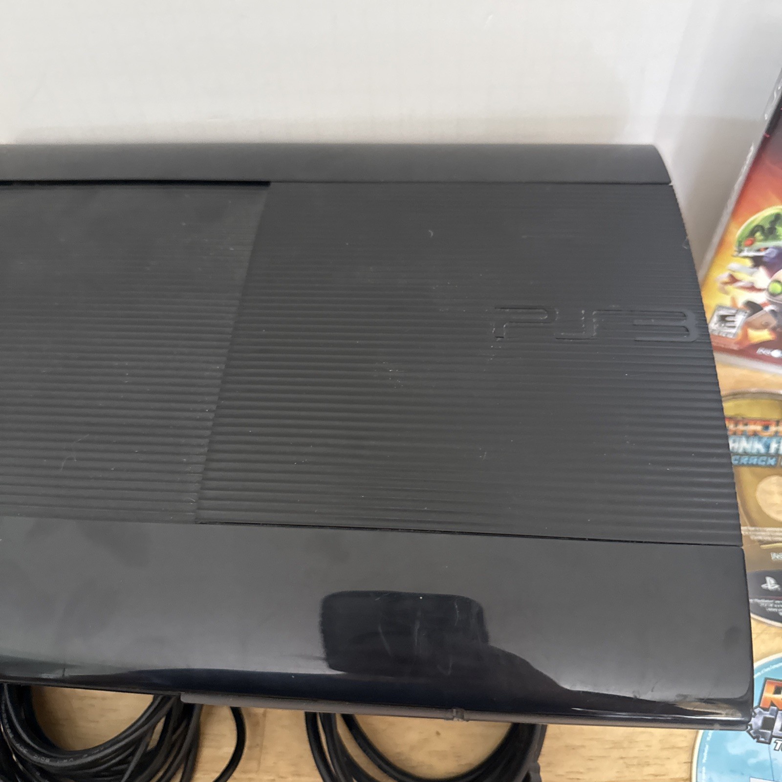Sony Playstation 3 PS3 Super Slim 250GB CECH-4001B Console Bundle 6 Games