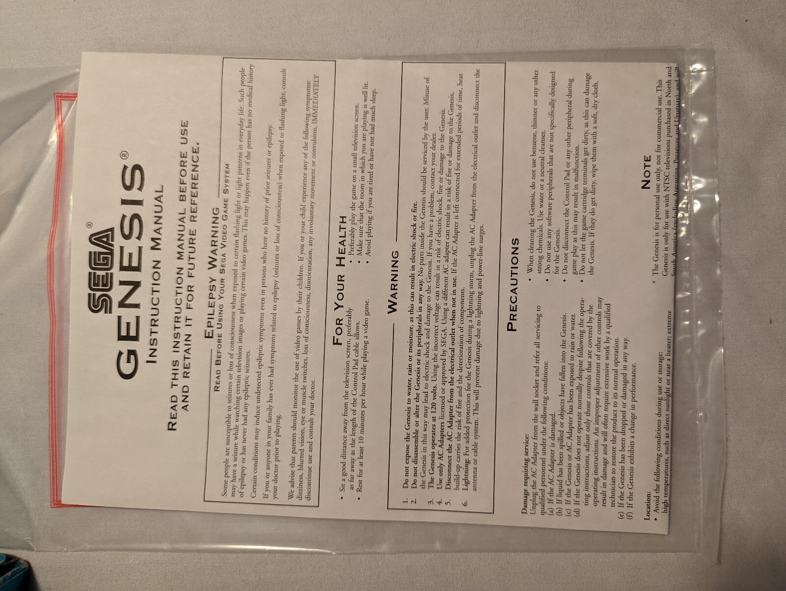 SEGA Genesis 3 Core System console model 3 Open Box LN Complete CiB READ