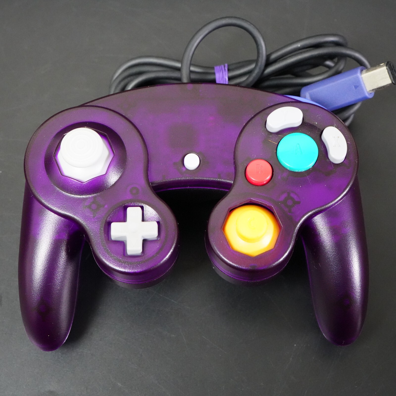 Nintendo GameCube Clear Purple Shell NTSC U-C/J Region Switch Mod w/GB Player