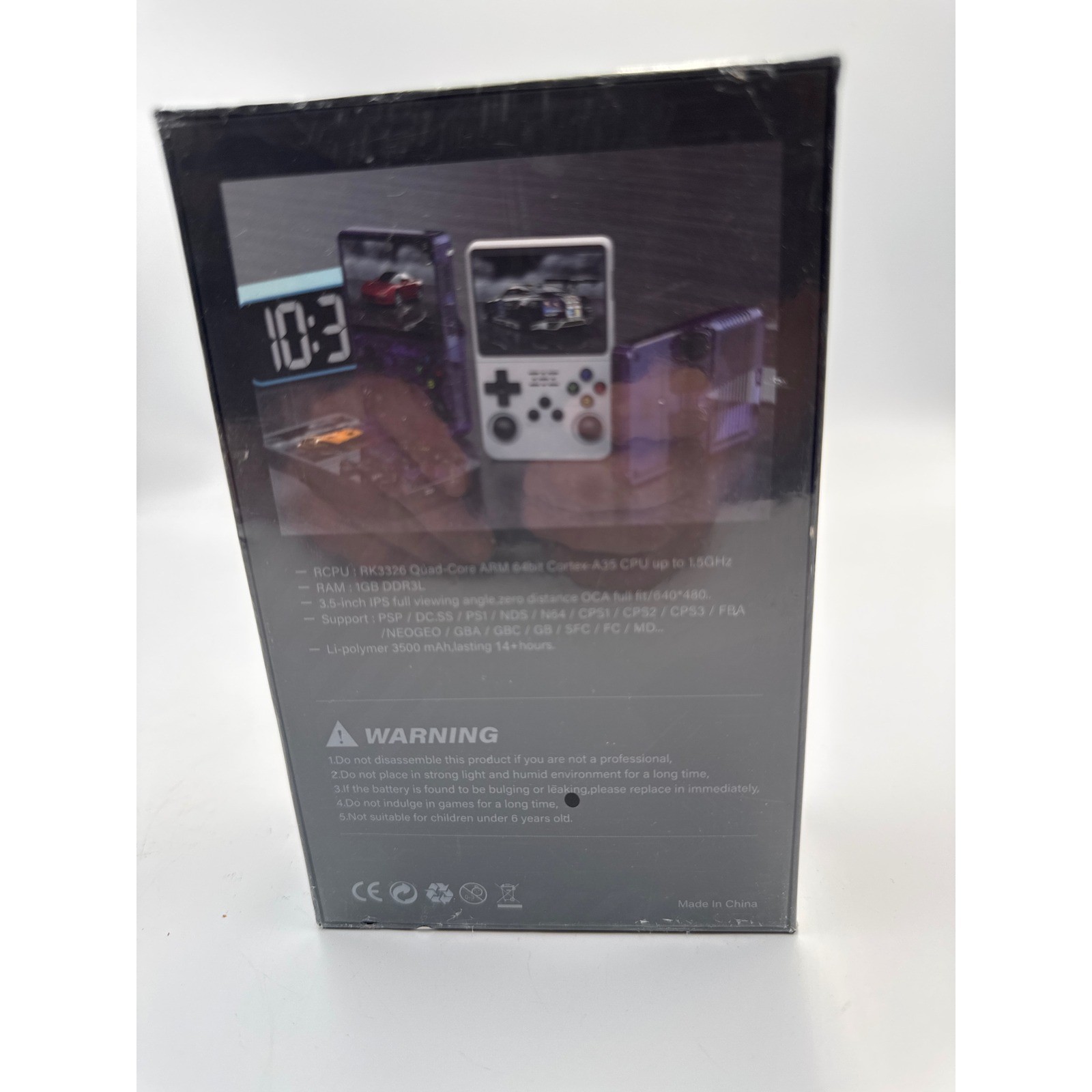 R36S Handheld Game Console Retro Video Games 640×480 IPS Purple New Sealed
