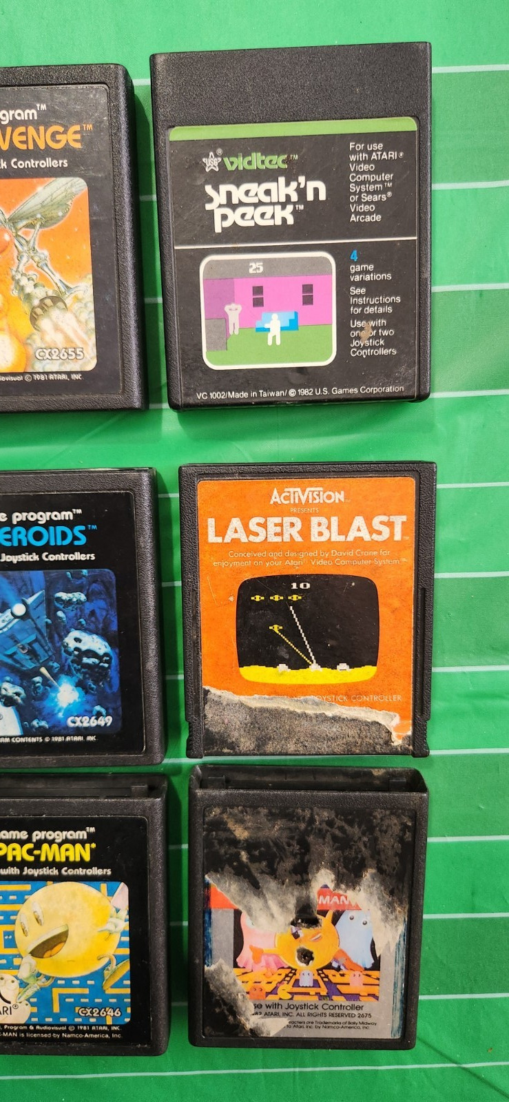 1980’s Atari 2600 Vintage Video Game Console with Controllers and 15 Games