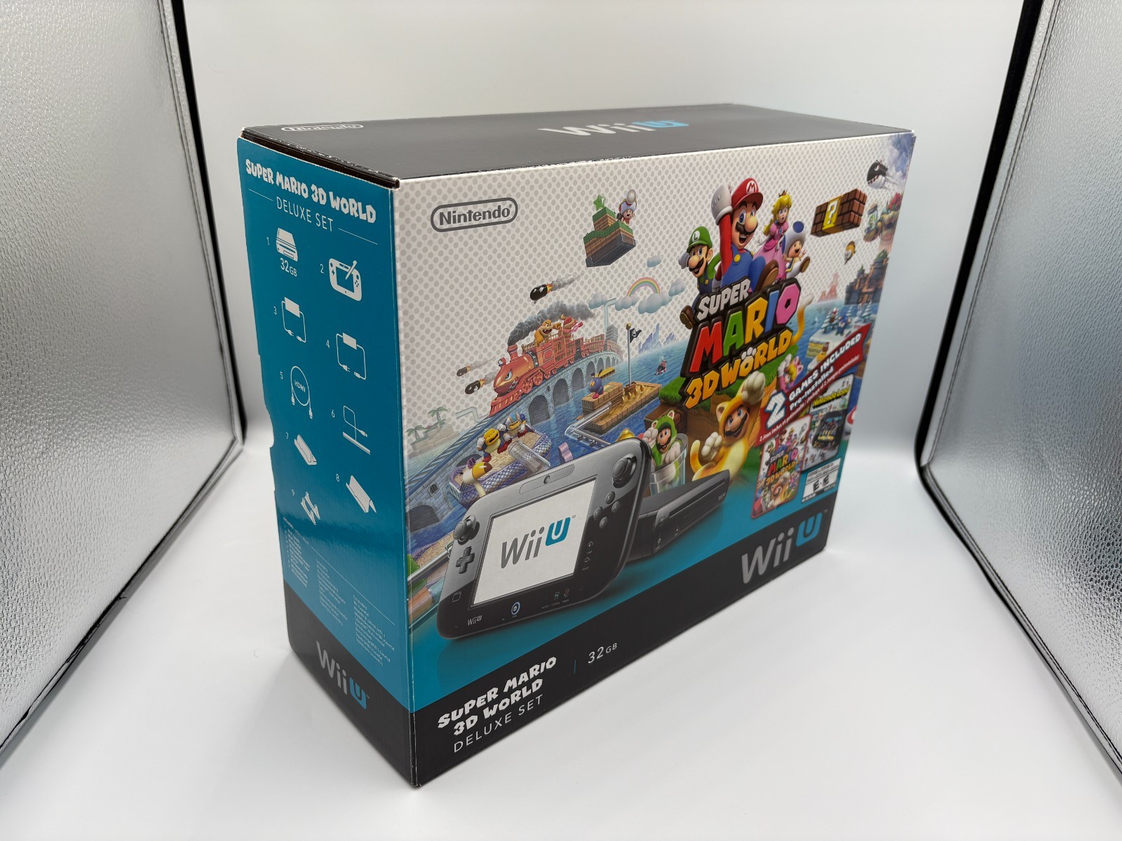 Nintendo Wii U 32GB – Super Mario 3D World Deluxe Set CIB Complete Box Pristine