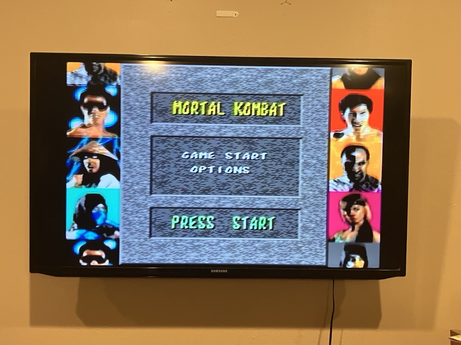 Sega Gensis Console 1 Two Controllers & Mortal Kombat Game Tested & Working