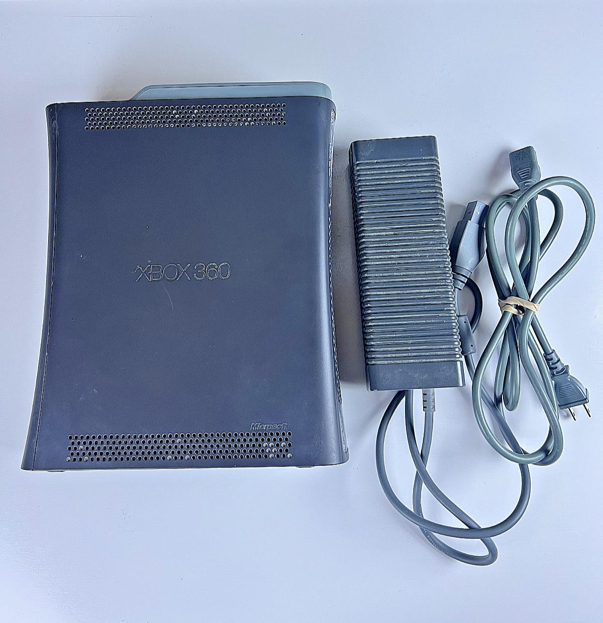 Microsoft Xbox 360 Elite Black 120GB Console Tested Working w/ PSU