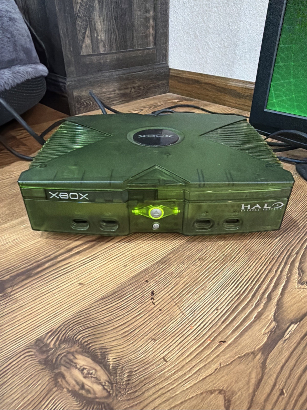 Microsoft Original Xbox Halo Special Edition Console Green Bundle Tested Works!2