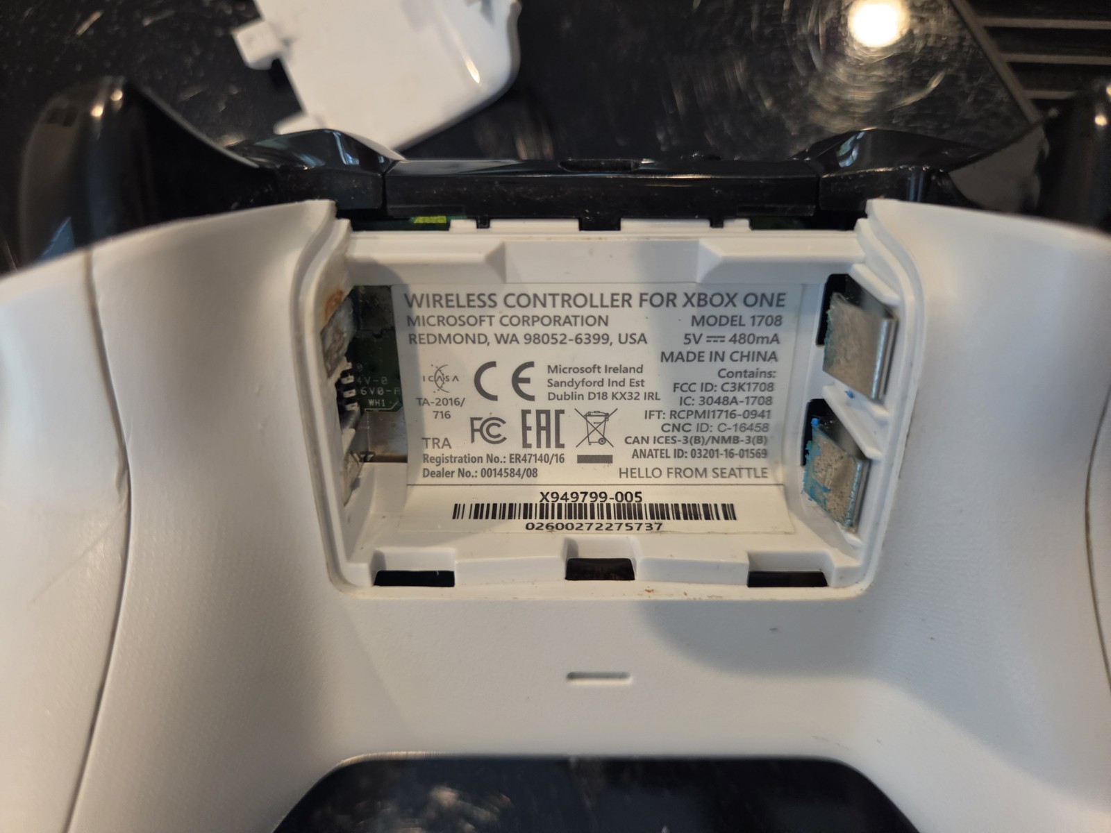 Microsoft Xbox One Model 1540 Black – TESTED With Controller No Power Brick/cord