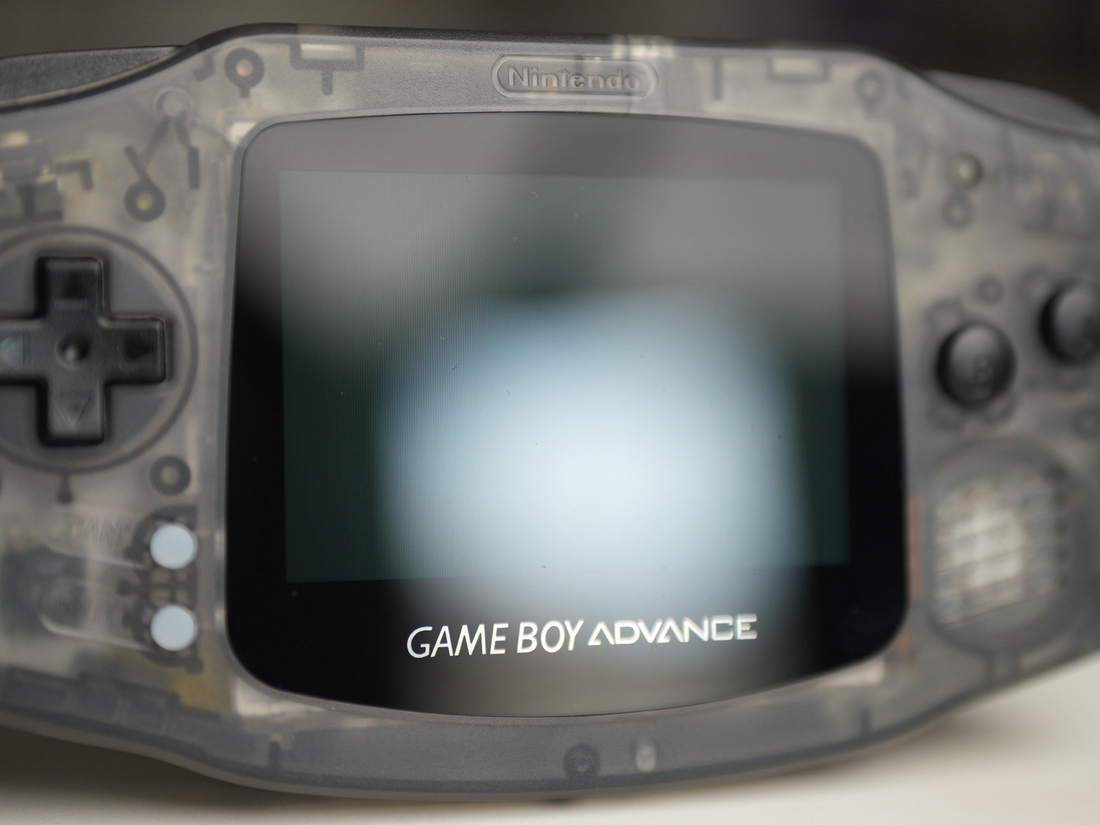 Nintendo Game Boy Advance GBA IPS Laminated Screen Custom Clear Black w/ RGB LED