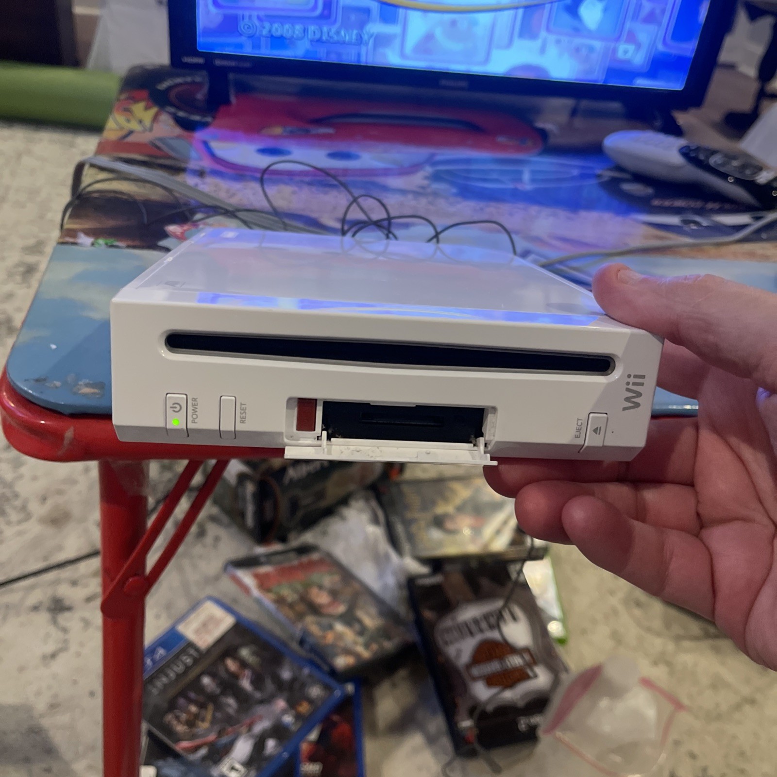 Nintendo RVL-001 Wii Console – White Console & Cords GameCube Compatible Tested