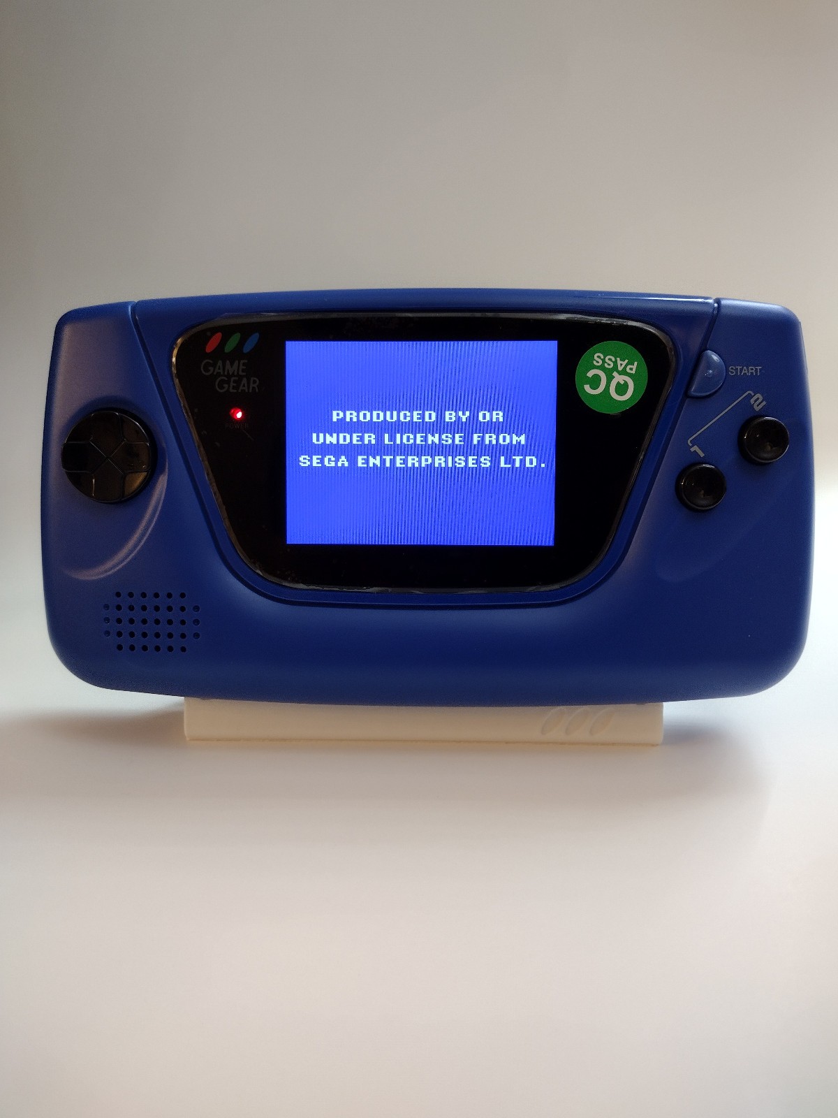 SEGA Game Gear Console – Blue, recapped, new IPS LCD, new shell and buttons