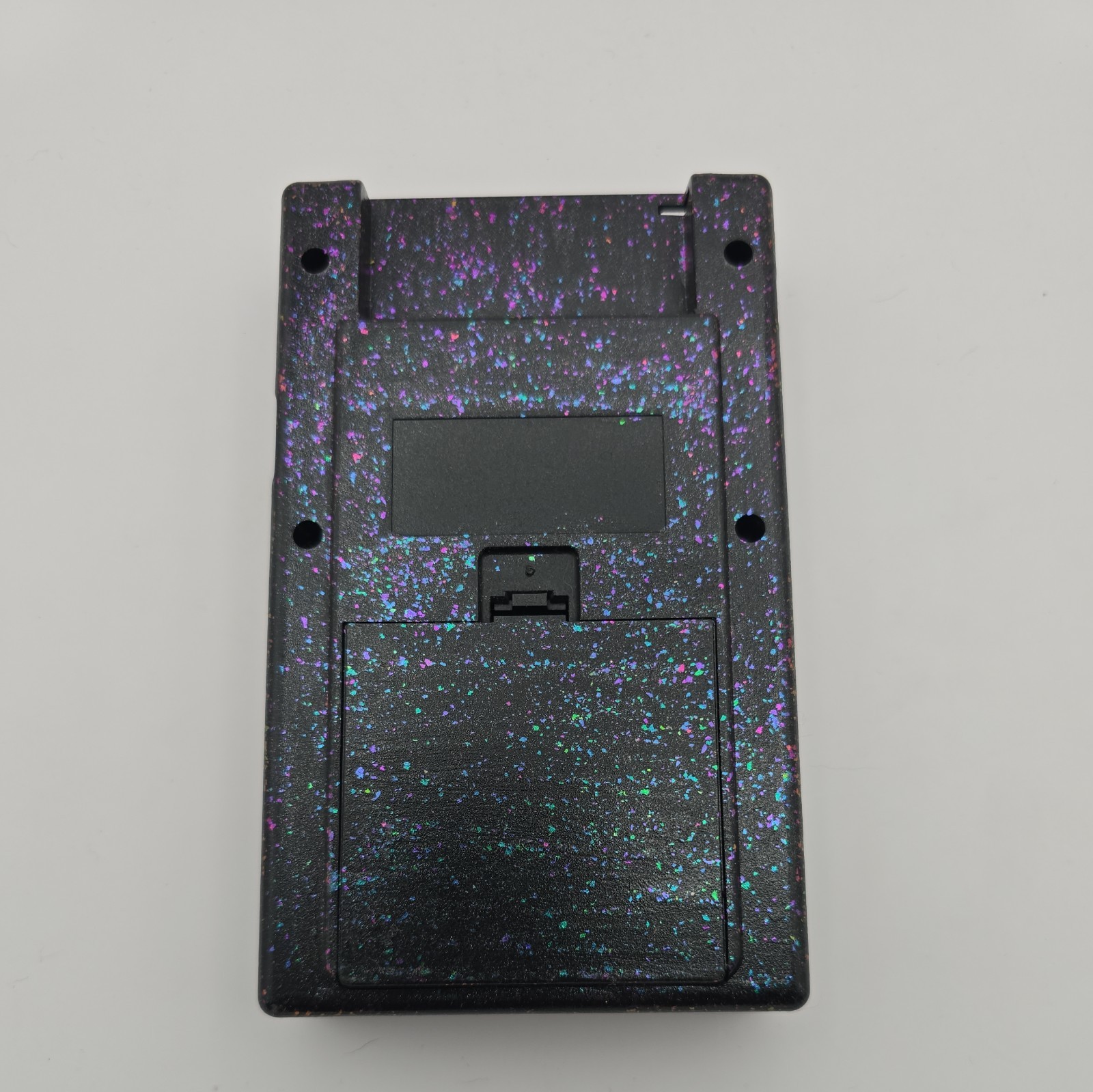 Game Boy DMG IPS Custom Kitsch Bent shell black holographic purple blue