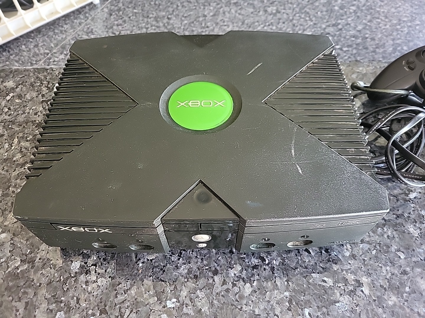 Original Microsoft Xbox Console – Black With 2 Remotes In Working Order