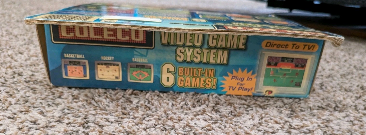2005 Coleco Plug & Play-Video Game System 6 Built-In Games! Open box- Working!