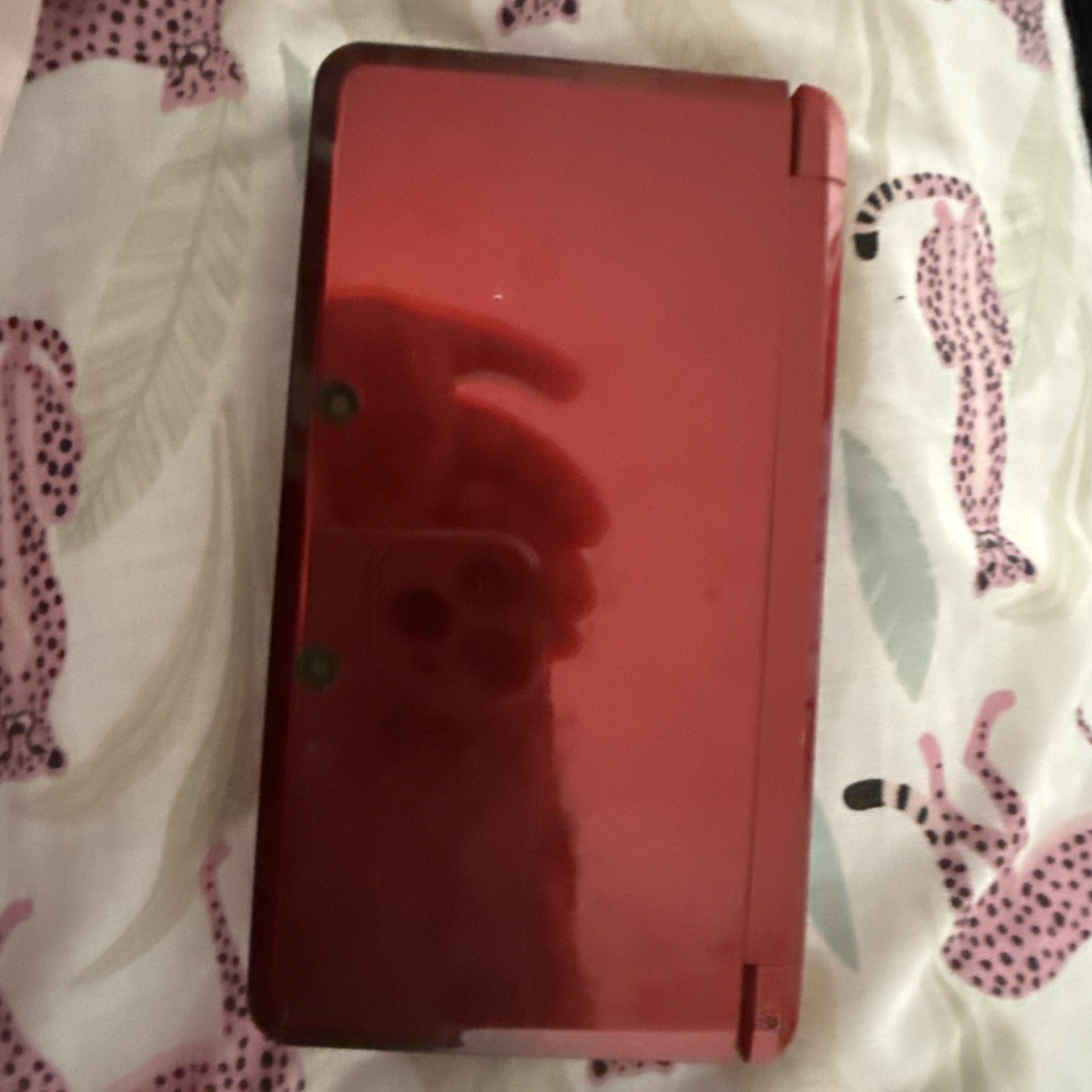 Nintendo 3DS Console only Metallic Red Used no stylus Tested Japan