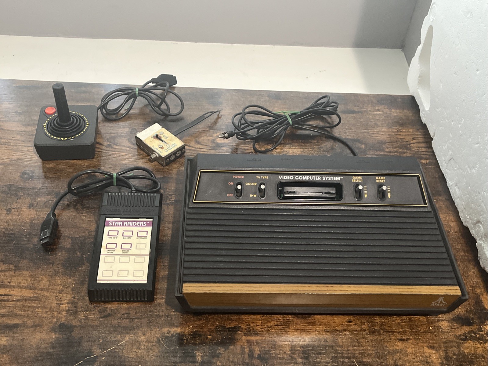 Atari CX-2600A 1980 Video Computer System CONSOLE ONLY Black/Brown UNTESTED