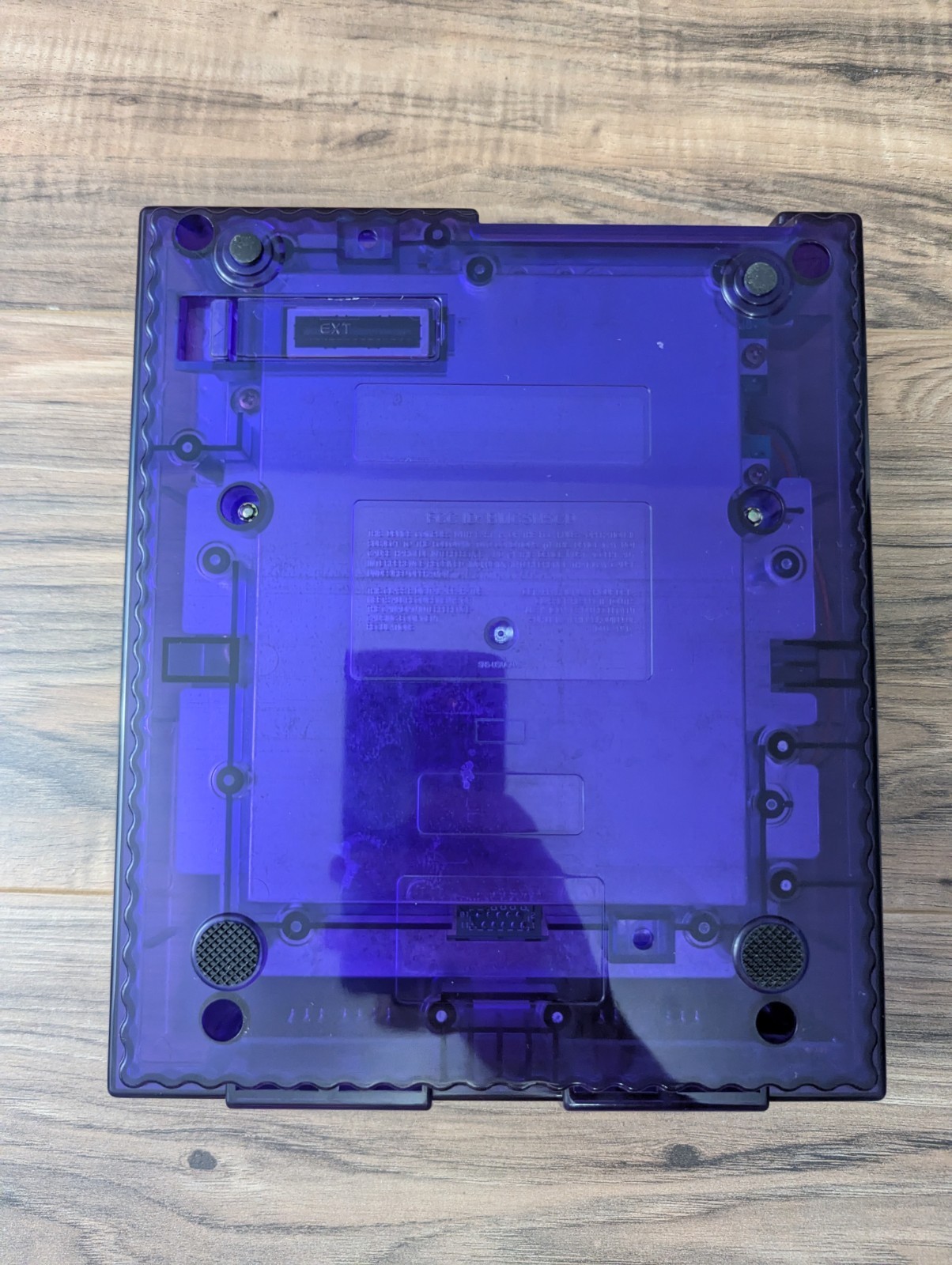 Super Nintendo Console – SNES Purple Clear Custom Case Reshell – Famicom