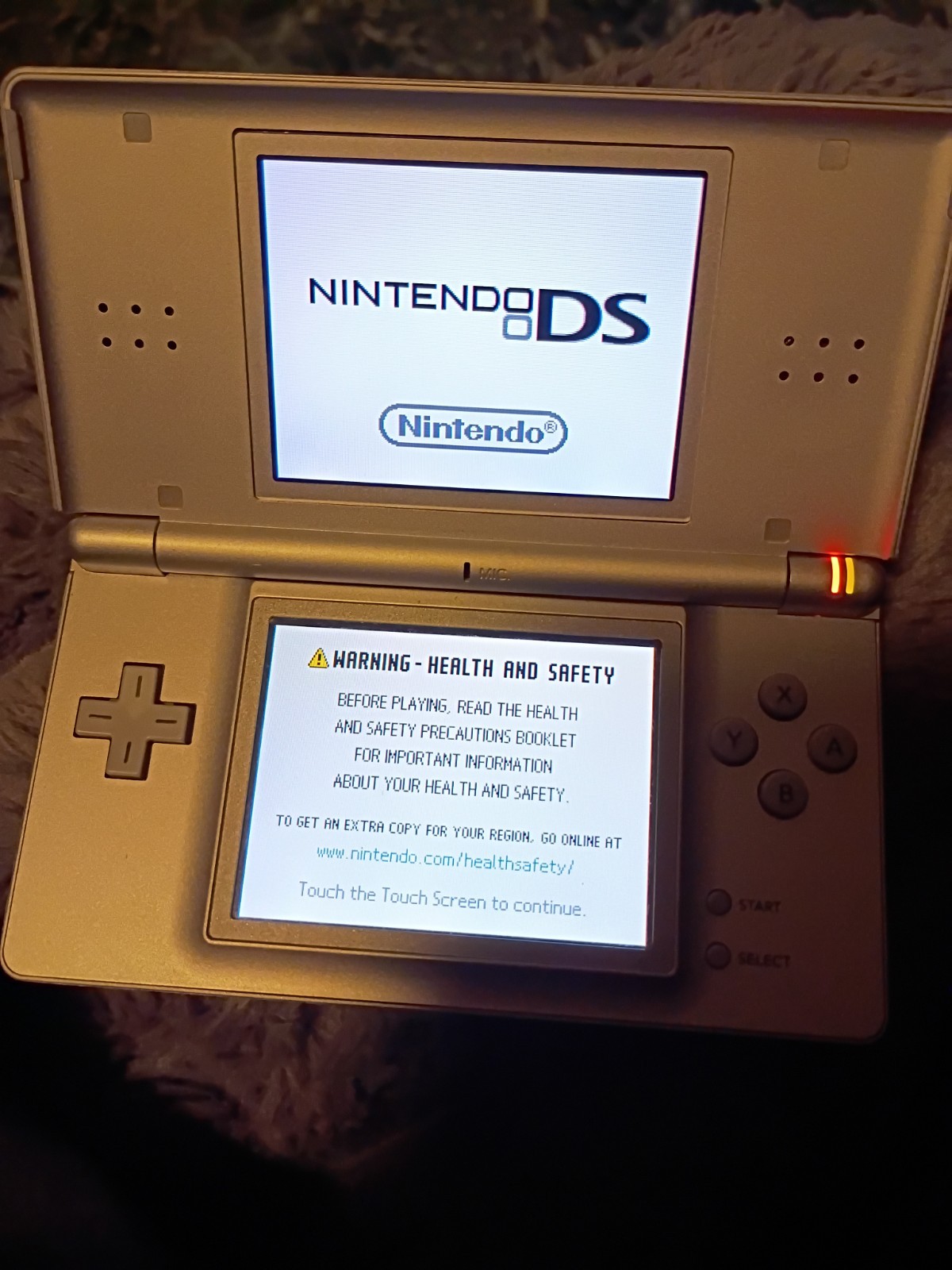 Nintendo DS Lite Launch Edition Silver Handheld System And Game TouchMaster