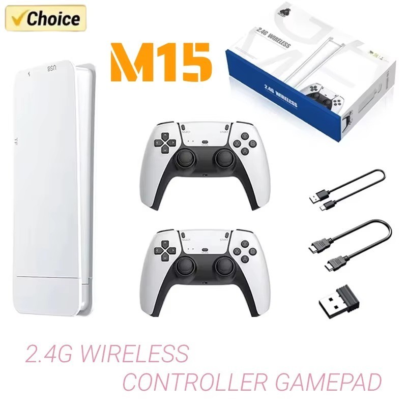 M15 20000+4K hdmi TV Video Game Stick Retro Gaming Console 2 Wireless Controller