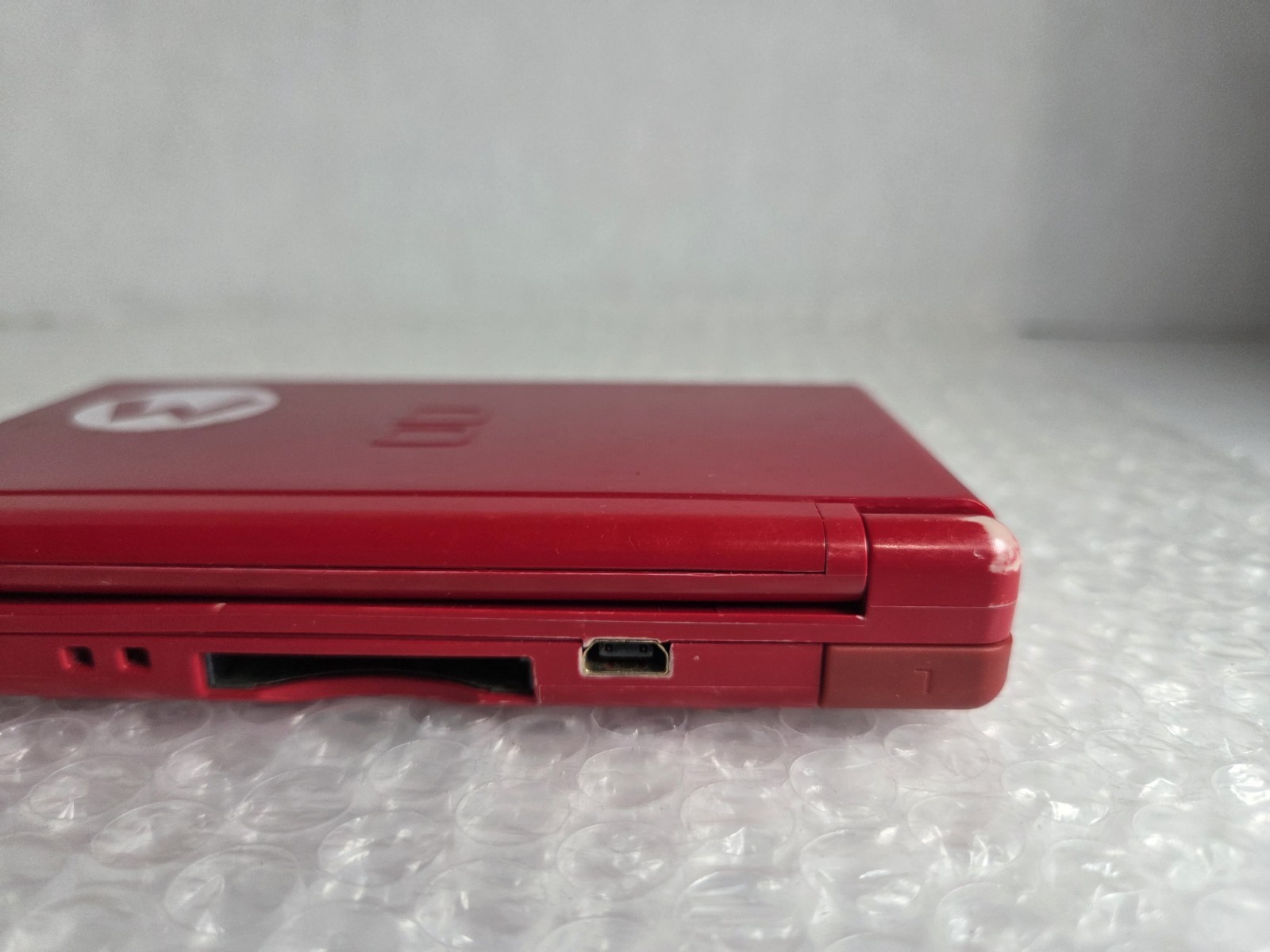 Nintendo DS Lite Red Mario Edition Console Tested Cleaned OEM Charger New Batter
