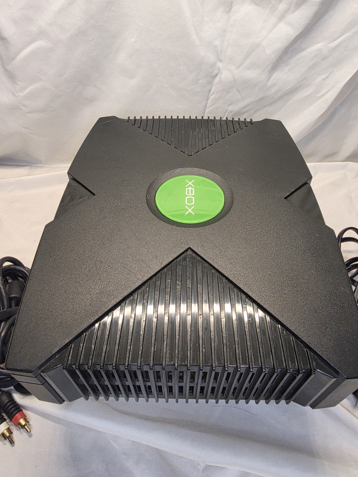 Microsoft Original Xbox Console W/ Cables *No Controller* Tested
