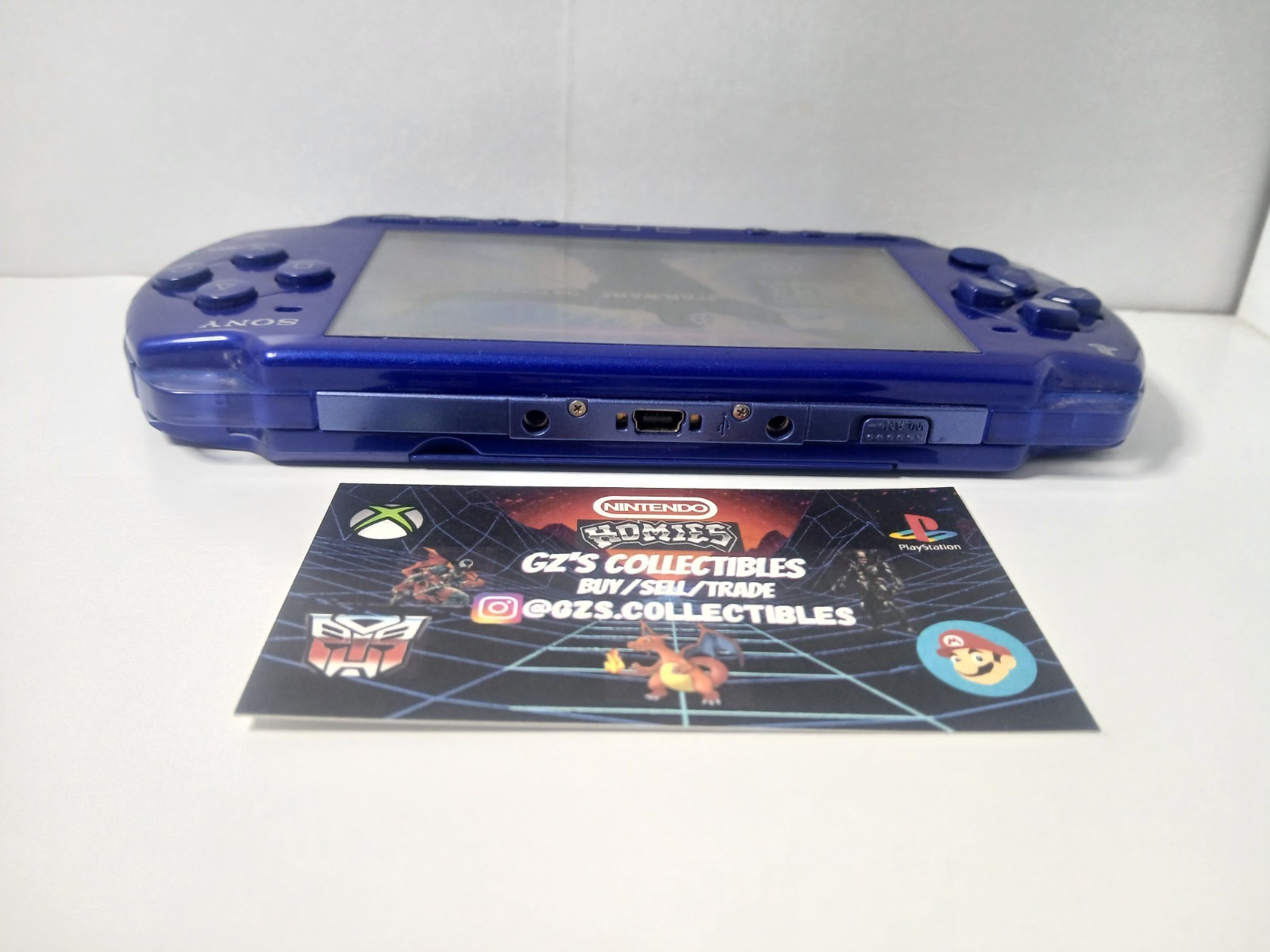 ✅ SONY PSP 1001 USA 💙 BLUE HANDHELD CONSOLE TESTED WORKING