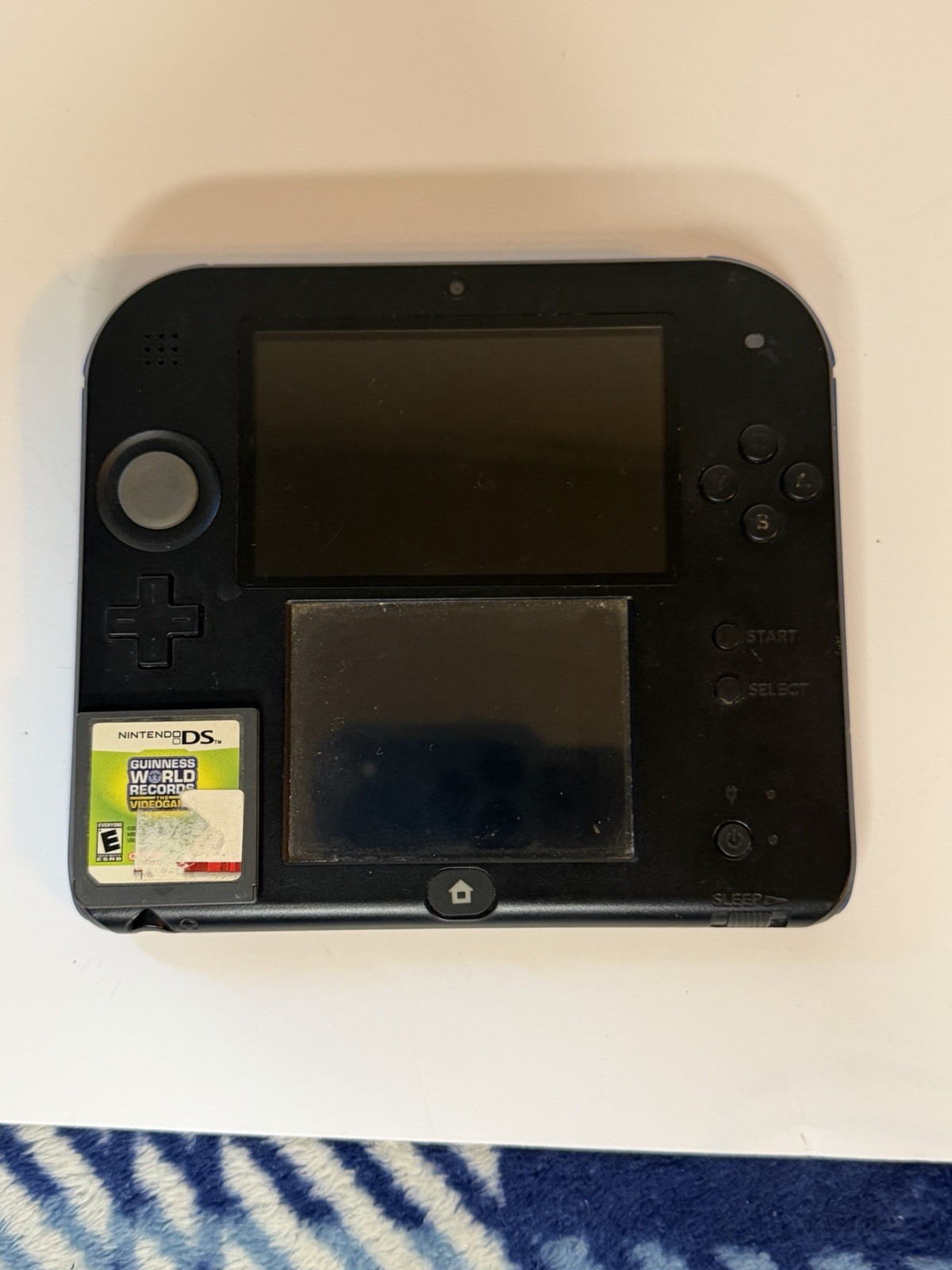 Nintendo 2DS Launch Edition Blue and Black Handheld System – Black/Blue W/Game