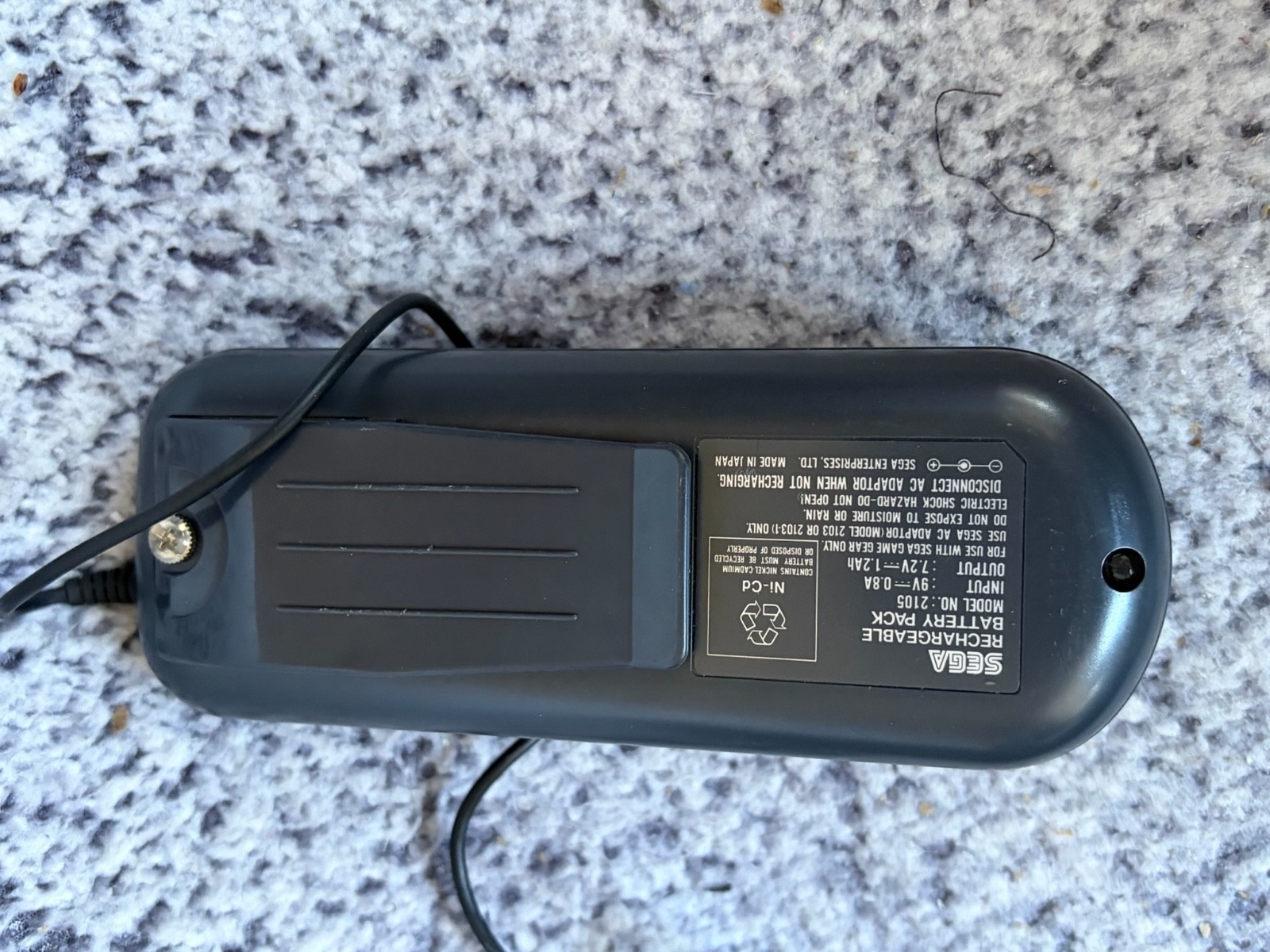 Sega Game Gear Console Rechargeable Battery Pack Carry Case Untested Bundle