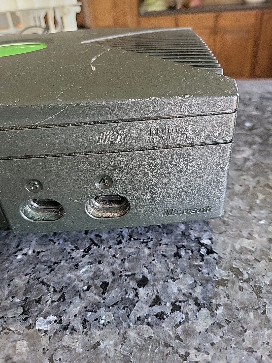 Original Microsoft Xbox Console – Black With 2 Remotes In Working Order