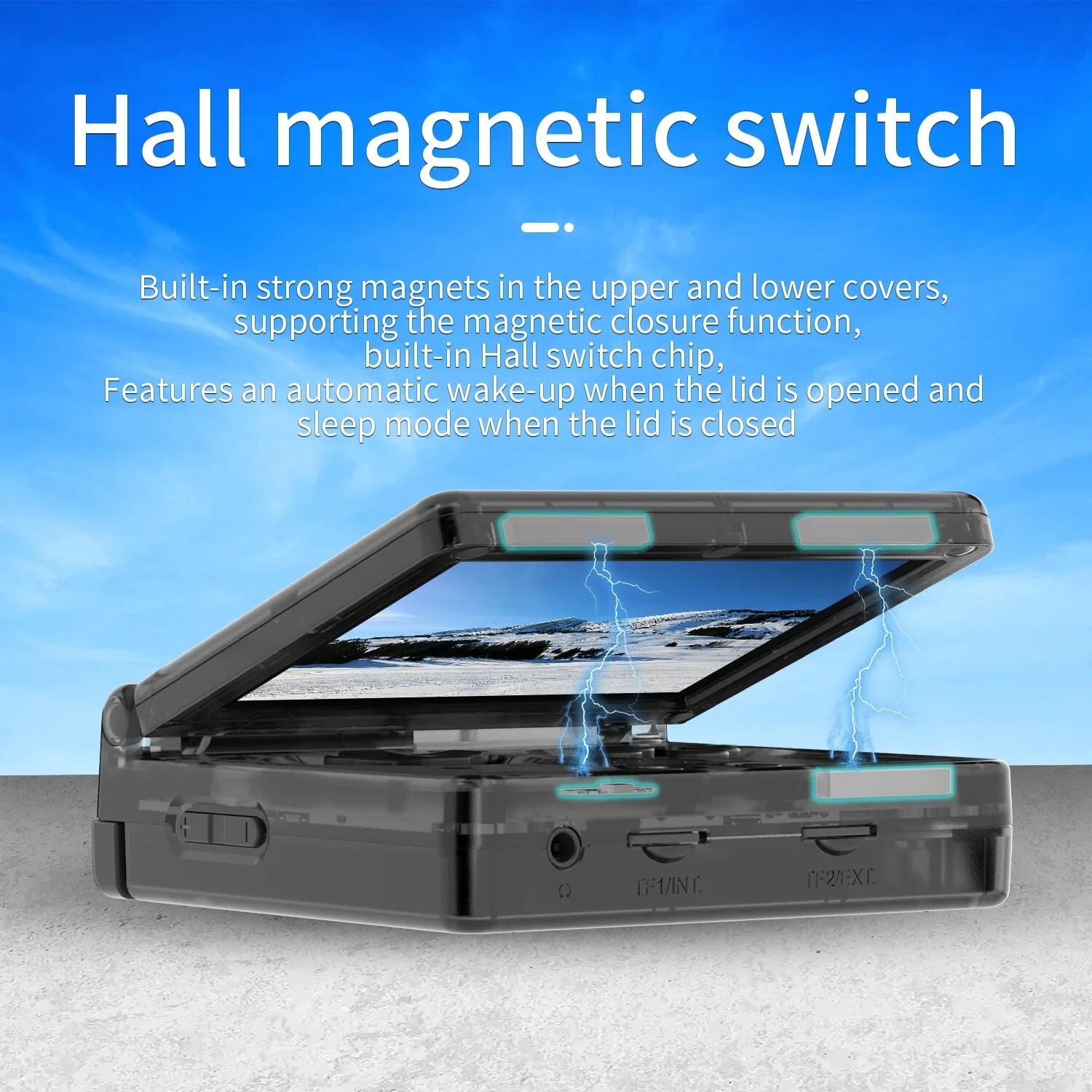 RG35XXSP Handheld Game Console, 3.5″ IPS Fold Screen Linux System 10155 Games