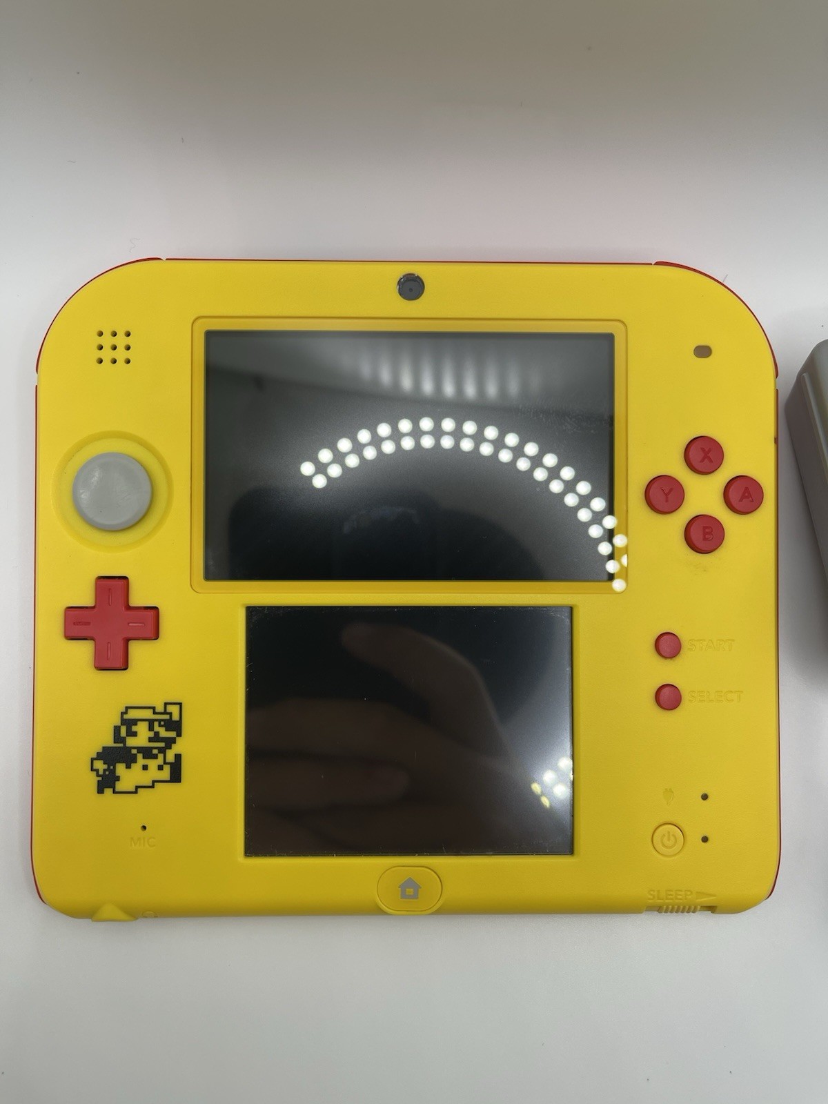 Nintendo 2DS Super Mario Maker Edition Yellow Handheld (FTR-001) & Charger