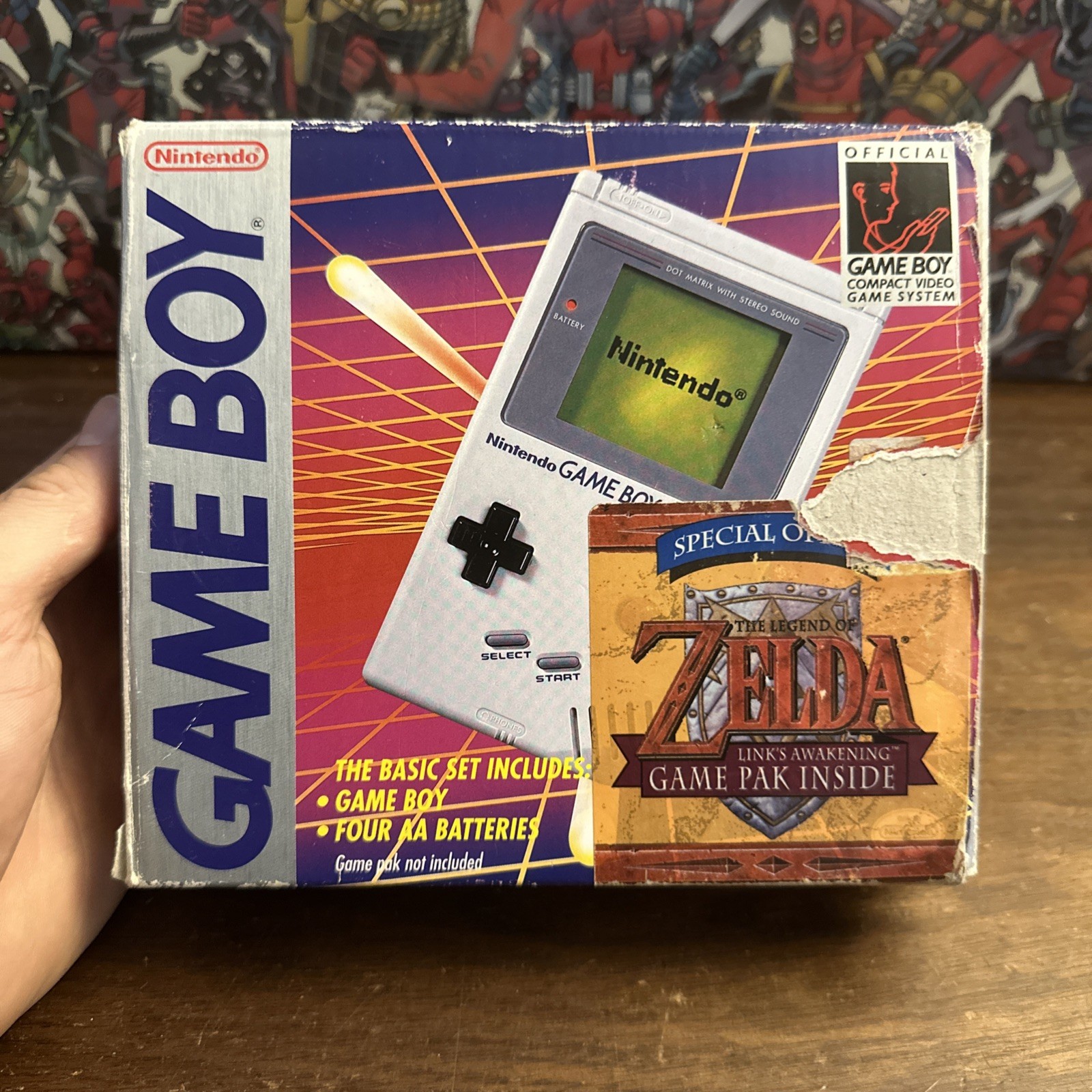 Original 1989 Nintendo GameBoy DMG-01 Gray Zelda Variant – Tested – Authentic