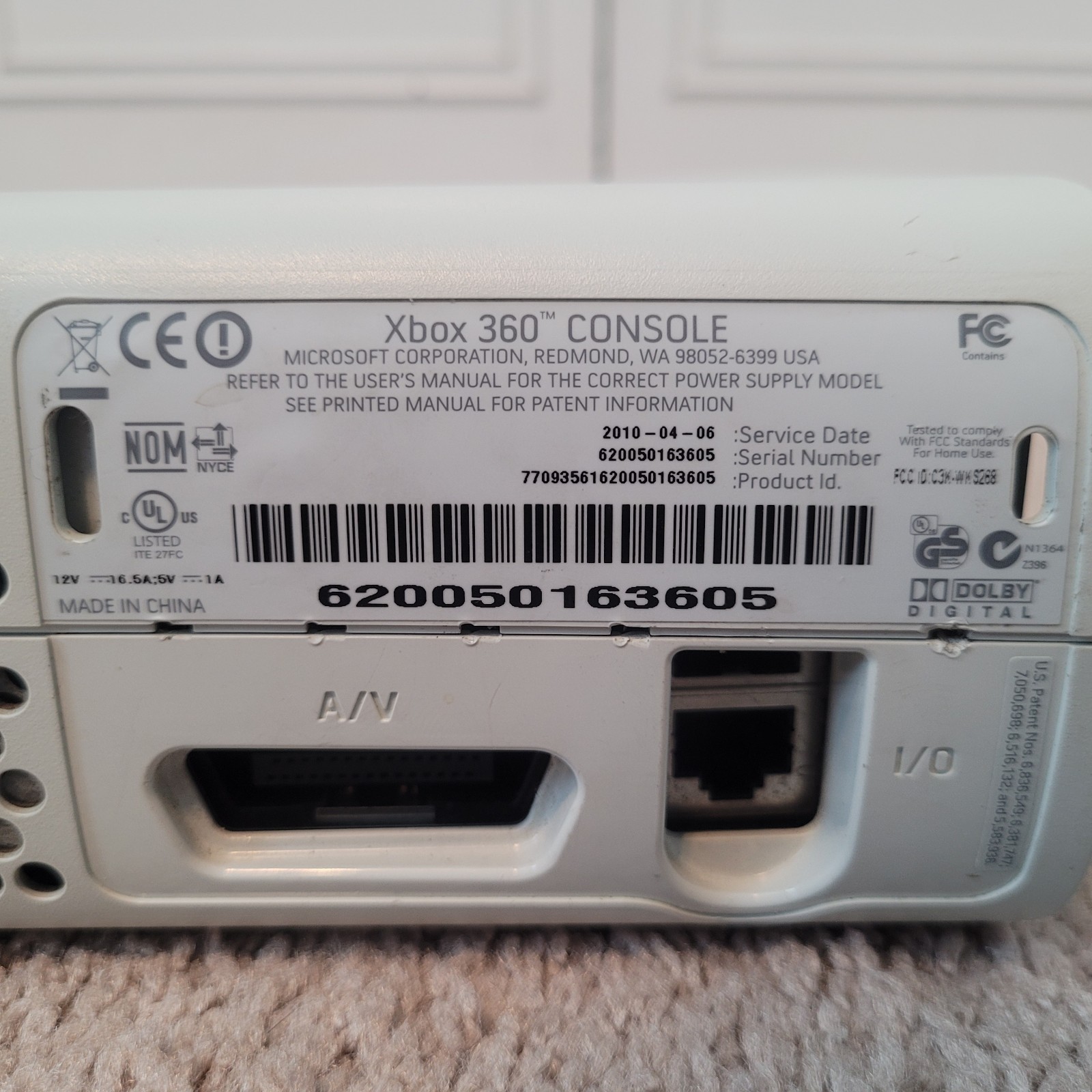Microsoft Xbox 360 Pro System + OEM Power Supply [TESTED, READ DESCRIPTION]