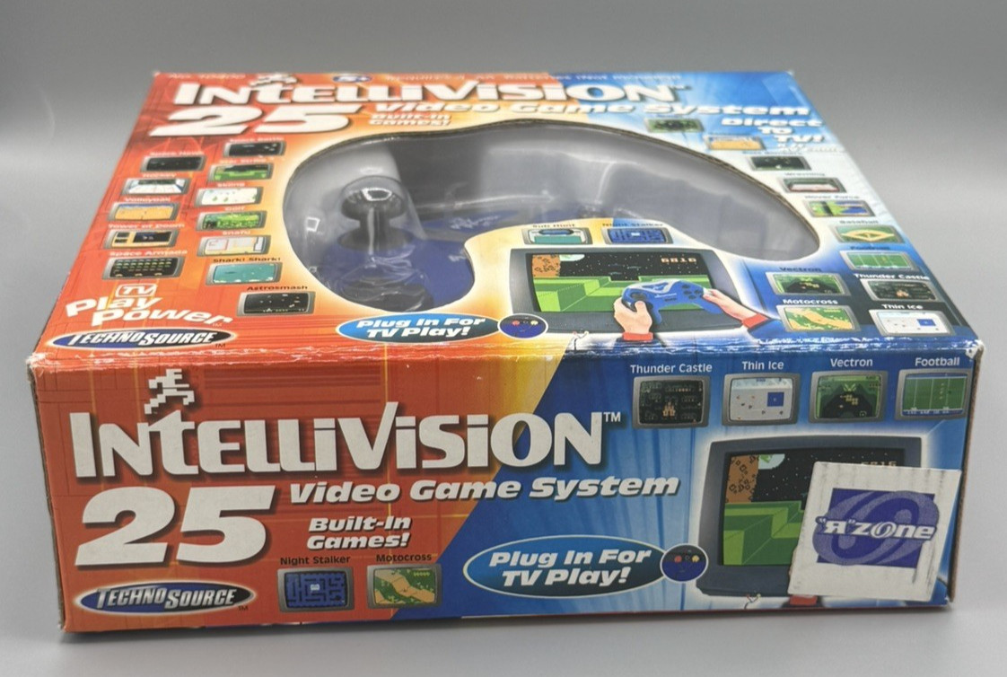 Intellivision 25 in 1 video games system Plug Play tested Space Armada original