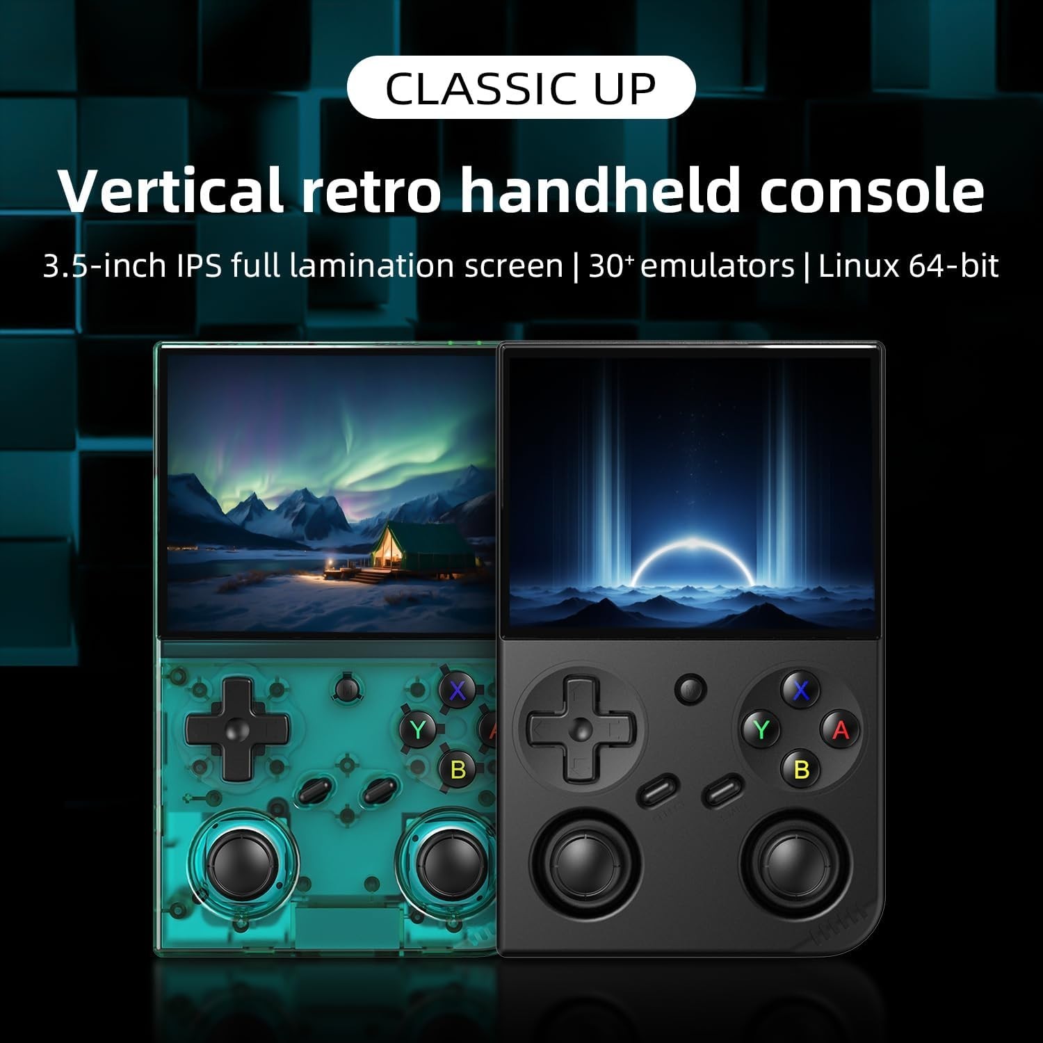 Handheld Gaming Delight: Retro Console with 3.5» IPS & 5G WiFi Connectivity