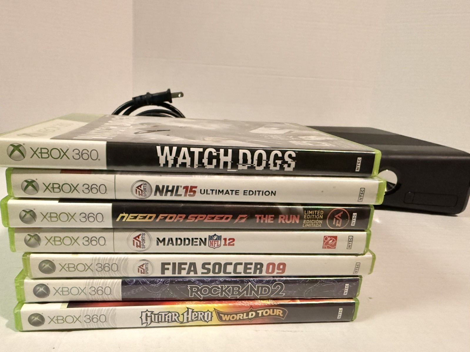 Microsoft Xbox 360 S Slim 250GB Black Console Model 1439 Tested Working OEM