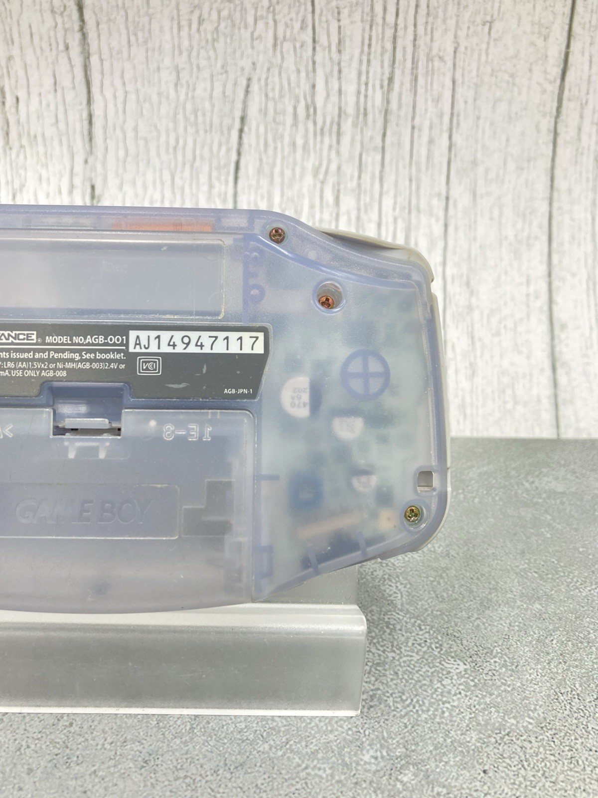 Nintendo Game Boy Advance AGB-001 Console Milky blue tested 0601-401